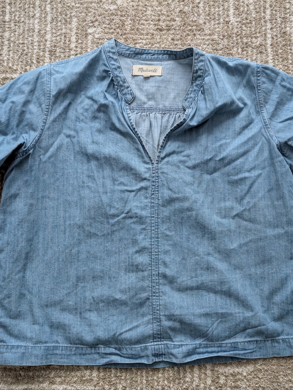 Light Wash Denim Top